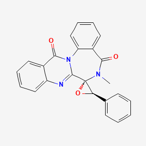 (2S,3R)-6'-methyl-3-phenylspiro[oxirane-2,7'-quinazolino[3,2-a][1,4]benzodiazepine]-5',13'-dione