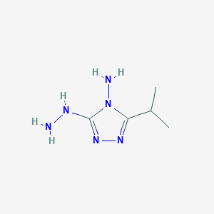 3-Hydrazinyl-5-propan-2-yl-1,2,4-triazol-4-amine