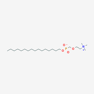 molecular formula C22H48NO4P B1244881 Hexadecyl O-phosphonomethylcholine 