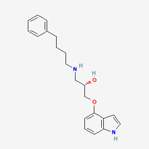 (2S)-1-(1H-indol-4-yloxy)-3-(4-phenylbutylamino)propan-2-ol