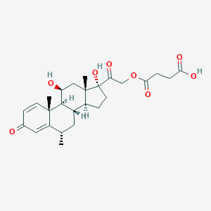 molecular formula C26H34O8 B124489 Methylprednisolone hemisuccinate CAS No. 2921-57-5