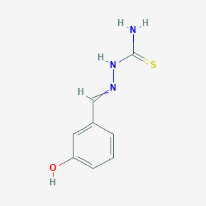 molecular formula C8H9N3OS B12448928 Hydrazinecarbothioamide, 2-[(3-hydroxyphenyl)methylene]- CAS No. 7420-37-3