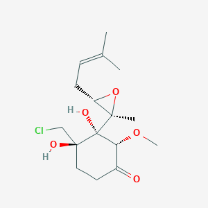 molecular formula C16H25ClO5 B1244893 Chlovalicin 