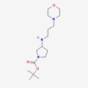 molecular formula C16H31N3O3 B12448933 1-Boc-3-(3-morpholin-4-YL-propylamino)-pyrrolidine CAS No. 887579-34-2