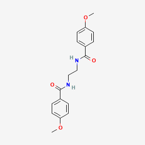 molecular formula C18H20N2O4 B12449013 N,N'-ethane-1,2-diylbis(4-methoxybenzamide) CAS No. 3409-88-9