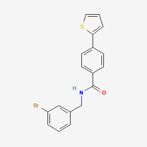 molecular formula C18H14BrNOS B12449049 N-(3-bromobenzyl)-4-(thiophen-2-yl)benzamide 