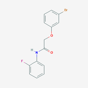 molecular formula C14H11BrFNO2 B12449054 2-(3-Bromophenoxy)-N-(2-fluorophenyl)acetamide 