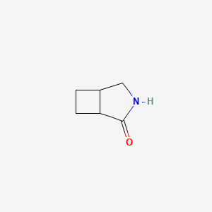 molecular formula C6H9NO B12449108 3-Azabicyclo[3.2.0]heptan-2-one 