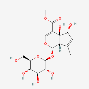molecular formula C17H24O11 B1244911 5,9-Epi-7,8-didehydropenstemoside 