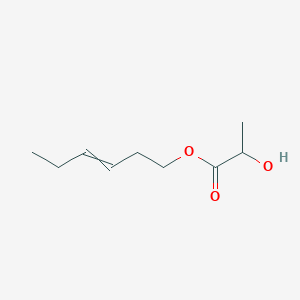 molecular formula C9H16O3 B12449112 Hex-3-en-1-yl 2-hydroxypropanoate 
