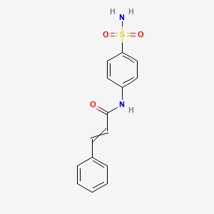 molecular formula C15H14N2O3S B12449134 3-Phenyl-N-(4-sulfamoyl-phenyl)-acrylamide 