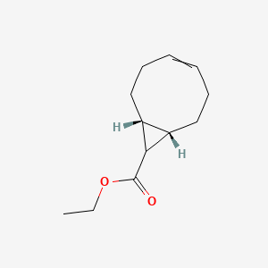 molecular formula C12H18O2 B12449141 ethyl (1S,8R)-bicyclo[6.1.0]non-4-ene-9-carboxylate 