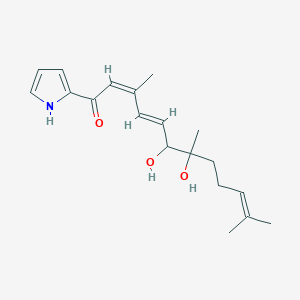 molecular formula C19H27NO3 B1244916 冰川吡咯B 
