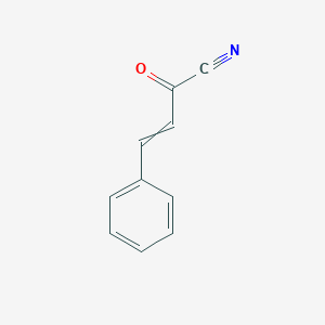 molecular formula C10H7NO B12449167 3-Phenylprop-2-enoyl cyanide 