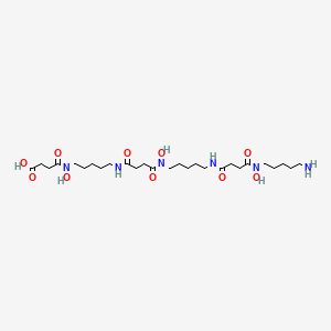 molecular formula C27H50N6O10 B1244917 desferrioxamine G CAS No. 25400-40-2