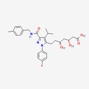 molecular formula C28H34FN3O5 B1244921 Unii-BS6A7zad7J 