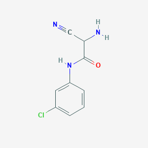 molecular formula C9H8ClN3O B12449217 N-(3-Chlorophenyl)-3-nitriloalaninamide CAS No. 64145-18-2
