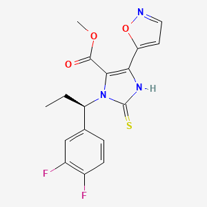 molecular formula C17H15F2N3O3S B1244925 JNJ-27141491 