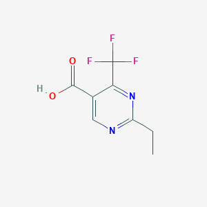 molecular formula C8H7F3N2O2 B12449253 2-Ethyl-4-(trifluoromethyl)pyrimidine-5-carboxylic acid CAS No. 500130-77-8