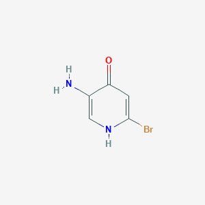 molecular formula C5H5BrN2O B12449296 5-Amino-2-bromopyridin-4-ol 