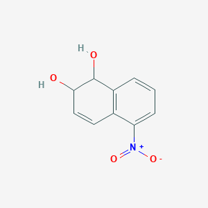 molecular formula C10H9NO4 B1244933 1-Nitro-5,6-dihydroxy-dihydronaphthalene 