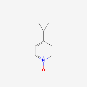 molecular formula C8H9NO B12449358 4-Cyclopropyl-pyridine 1-oxide 
