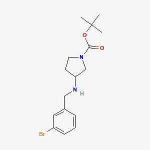 molecular formula C16H23BrN2O2 B12449367 3-(3-Bromo-benzylamino)-pyrrolidine-1-carboxylic acid tert-butyl ester CAS No. 887578-25-8