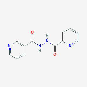 molecular formula C12H10N4O2 B12449571 N'-(pyridin-3-ylcarbonyl)pyridine-2-carbohydrazide 