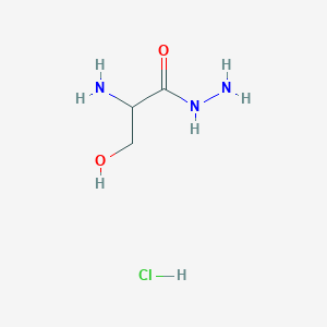 molecular formula C3H10ClN3O2 B124497 DL-serine hydrazide Hydrochloride CAS No. 55819-71-1