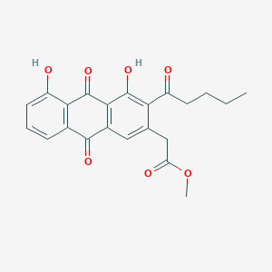 molecular formula C22H20O7 B1244985 Blanchaquinone 