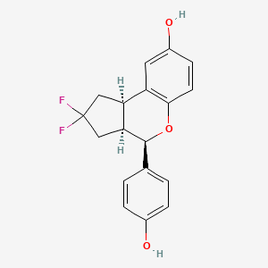 (3aS,4R,9bR)-2,2-difluoro-4-(4-hydroxyphenyl)-1,2,3,3a,4,9b-hexahydrocyclopenta[c]chromen-8-ol