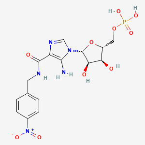5-Amino-N-((4-nitrophenyl)methyl)-1-(5-O-phosphono-beta-D-ribofuranosyl)-1H-imidazole-4-carboxamide