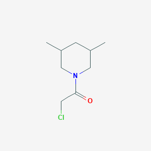 molecular formula C9H16ClNO B124502 2-Chloro-1-(3,5-dimethyl-piperidin-1-yl)-ethanone CAS No. 158890-34-7