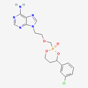 molecular formula C17H19ClN5O4P B1245047 pradefovir 