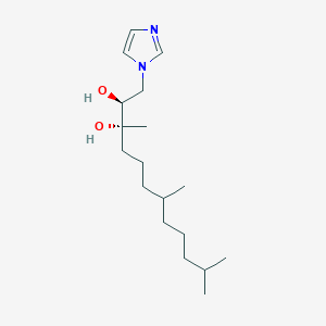 molecular formula C18H34N2O2 B1245072 (2S,3R)-1-imidazol-1-yl-3,7,11-trimethyldodecane-2,3-diol 