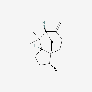 molecular formula C15H24 B1245098 (+)-beta-Cedrene CAS No. 546-28-1