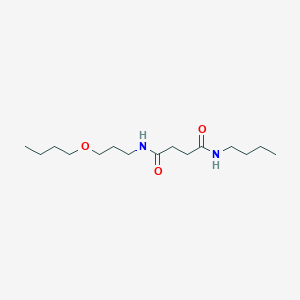 molecular formula C15H30N2O3 B12451027 N-(3-butoxypropyl)-N'-butylbutanediamide 