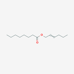 molecular formula C14H26O2 B12451078 (E)-2-hexen-1-yl octanoate 