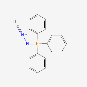 molecular formula C19H16N2P+ B12451087 Methylidyne-[(triphenyl-lambda5-phosphanylidene)amino]azanium 