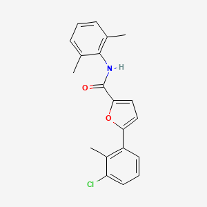 molecular formula C20H18ClNO2 B12451089 5-(3-chloro-2-methylphenyl)-N-(2,6-dimethylphenyl)furan-2-carboxamide 