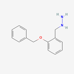 molecular formula C14H16N2O B12451147 {[2-(Benzyloxy)phenyl]methyl}hydrazine CAS No. 887594-34-5