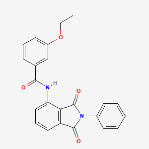 molecular formula C23H18N2O4 B12451168 N-(1,3-dioxo-2-phenylisoindol-4-yl)-3-ethoxybenzamide 