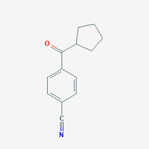 molecular formula C13H13NO B124513 4-Cyanophenyl cyclopentyl ketone CAS No. 144979-13-5