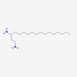 molecular formula C17H38N2 B1245138 1,3-Heptadecanediamine 