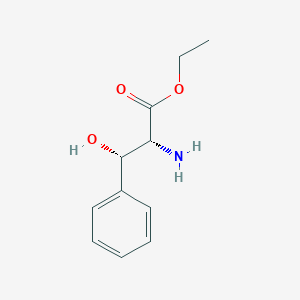 molecular formula C11H15NO3 B12451387 ethyl (2R,3S)-2-amino-3-hydroxy-3-phenylpropanoate 
