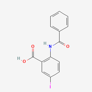 molecular formula C14H10INO3 B12451416 2-Benzamido-5-iodobenzoic acid 