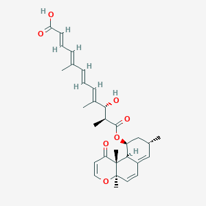 molecular formula C31H38O7 B1245143 Calbistrin E 