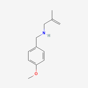 molecular formula C12H17NO B12451447 N-(4-Methoxybenzyl)-2-methylprop-2-EN-1-amine 