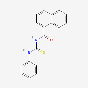 molecular formula C18H14N2OS B12451564 N-(phenylcarbamothioyl)naphthalene-1-carboxamide 