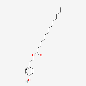 molecular formula C22H36O3 B1245159 4-Hydroxyphenethyl tetradecanoate 